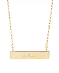 Ожерелье Mom Bar с покрытием из 14-каратного золота Brook & York, gold-plated