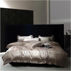 YUSIWOAL Комплект постельного белья люкс жаккард из хлопка с лоскутным шитьем и шелковистым краем