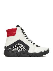 Женские ботинки Rieker комбинированные с искусственным мехом, мультиколор