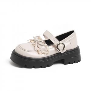 Be good Женские туфли Мэри Джейн на массивном каблуке экрю, цвет Ecru