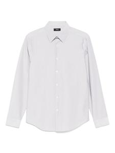 Рубашка в полоску Theory, серый