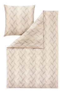 Постельное белье Estella бархат + шелковая фланель 135х200 Solaro кремовый песочные волны 5455-215