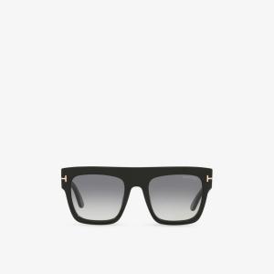 Солнцезащитные очки Tom Ford квадратные с ацетатной оправой, черный