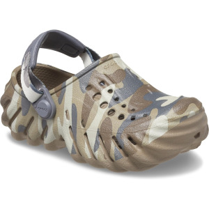 Сабо Echo Clog Crocs, цвет Charcoal/Camo Redux