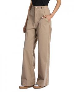 Moncler Прямые брюки, коричневый/бежевый