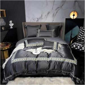 ZHZJQE Шелковый хлопковый комплект постельного белья 1200TC