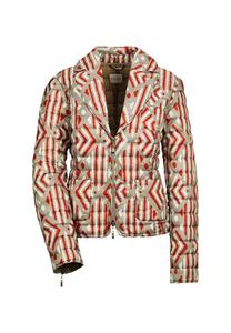 Короткая стеганая куртка с уникальным принтом Madeleine, мультиколор
