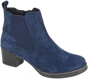 Ботильоны L541 ALESSINA из натуральной замши Cipriata, Navy Real Suede