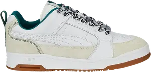 Кроссовки Puma AMI x Slipstream Lo White Green Gum, белый