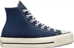 Кроссовки Converse Wmns Chuck Taylor All Star Lift Platform High Denim - Navy, синий