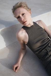 Топ хлопковый Presse Muuv., коричневый