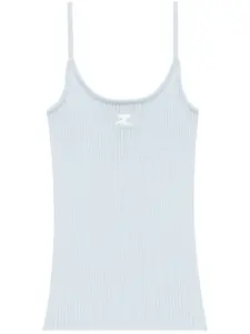 Топ в рубчик Courrèges, синий