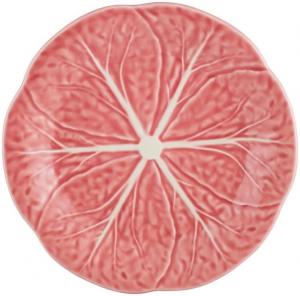 Тарелка Bordallo Pinheiro Cabbage, 19 см, розовый