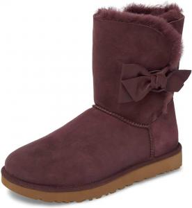 Женские зимние ботинки FSJ средней длины с мехом, теплые, плоские, удобные повседневные туфли, размеры 4-15 US, Plum