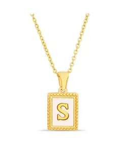 Ожерелье с подвеской в виде инициала золотистого тона Kensie, s