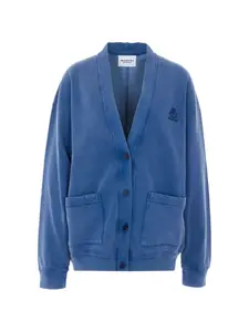 Кардиган Stephy с V-образным вырезом и вышивкой Marant Etoile, синий