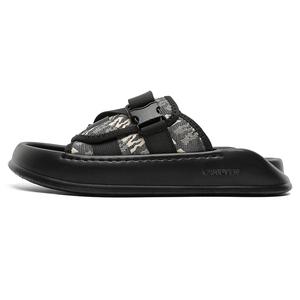 CANUVEN Тапочки-слайды мужские, черные, износостойкие, с амортизацией