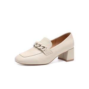 ZHR Лоферы женские бежевые, черные