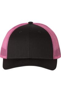 Кепка дальнобойщика Richardson Low Pro, черный/неоново-розовый