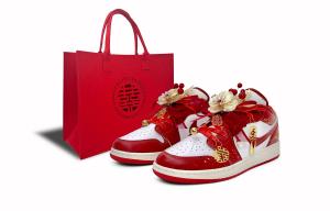 Jordan Кроссовки Air 1 Low top баскетбольные unisex красные белые