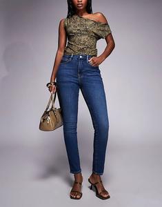 Good American джинсы-скинни Good Legs темно-синего цвета