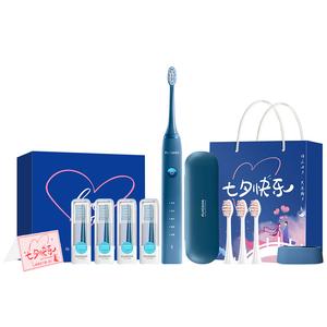 Серия Magic Sunrise электрическая зубная щетка для взрослых высокочастотные звуковые вибрирующие щетки DuPont для пары FT7105 FLYCO, белый