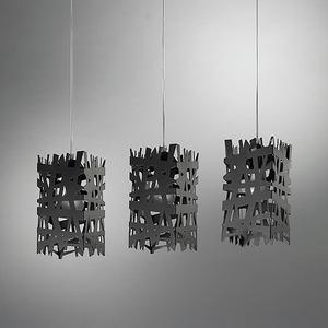 Подвесной светильник ONLI Foresta, железо - количество языков пламени: 3