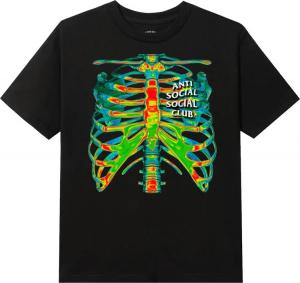 Футболка Anti Social Social Club Blow To The Chest Tee 'Black', черный