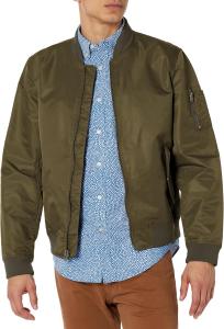 Легкая мужская куртка-бомбер Levi's MA-1 Flight на молнии, Military Olive Filled