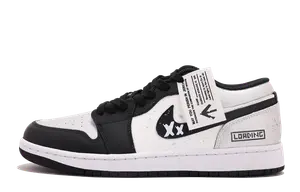 Баскетбольные кроссовки Air 1, износостойкие, винтажные, низкие, унисекс, черные, серебристые Jordan, Black Silver