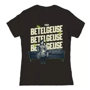 Футболка с принтом "Битлджус, скажи это трижды" для детей Licensed Character, черный