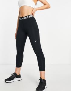 Черные укороченные леггинсы Nike Training Pro 365