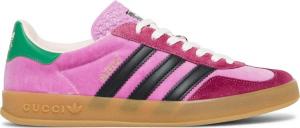 Лимитированные кроссовки Adidas Adidas x Gucci Wmns Gazelle 'Pink Velvet', розовый