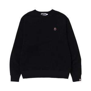 Свитер BAPE Ape Head One Point Relaxed Fit Crewneck, Black