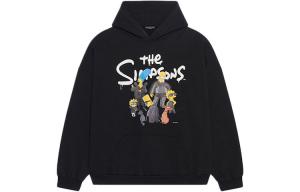 Толстовка Balenciaga x The Simpsons мужская, черный