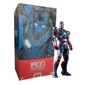 Коллекционная фигурка Hot Toys Iron Man 3, Iron Patriot MMS195D01, 31 см