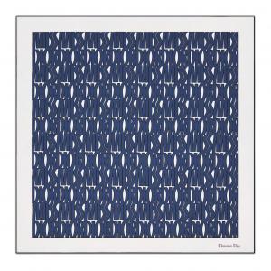 DIOR Шелковый шарф Marine Blue