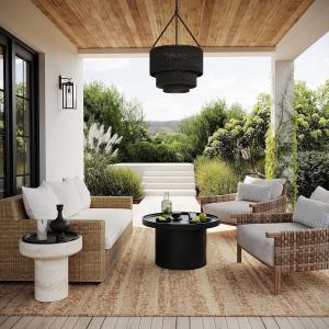 nuLOOM Неллеа Абстракт ковер 122 x 183 см для помещений и улицы для гостиной, патио, террасы, крыльца, светло-коричневый