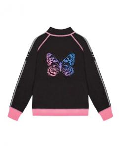 Детская реверсивная спортивная кардиган-куртка с принтом на молнии - для девочек Deux par Deux, розовый