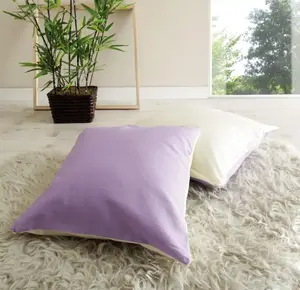 Декоративная подушка Тикаа Ticaa 40х40 см, бежевый/фиолетовый