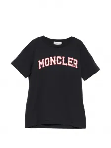 Футболка с логотипом Moncler Enfant, синий