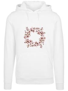 Толстовка F4NT4STIC Rosa Frühlings Blumenkranz Dekor, White