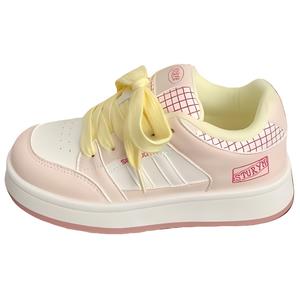 JimiXiong Дышащие женские скейтерские кеды с низким верхом розовые, цвет Pink