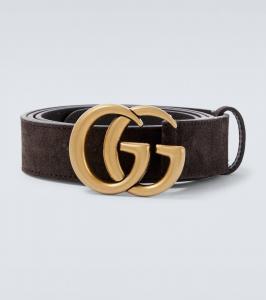 Ремень GG Marmont из замши Gucci, T.Moro