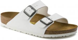 Мужские кожаные шлепанцы Birkenstock Arizona, белый