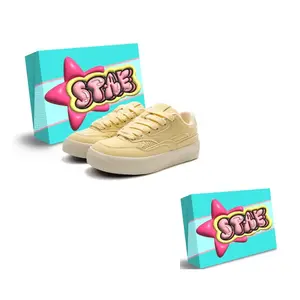 STAE Скользоустойчивые износостойкие женские лоу-топ скейтборд кроссовки миндально-желтого цвета, цвет Almond Yellow