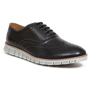 Детская модель Benton Jr Wing Tip Oxford Little/Big Kid Deer Stags, черный