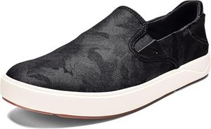 Мужские слипоны OLUKAI Lae'ahi Pa'i, легкие с ощущением босых ног и дышащие всепогодные туфли, с углубленной пяткой и комфортной посадкой, Lava Rock/Ke Au Camo