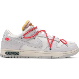 Кроссовки Nike Off-White x Dunk Low 'Lot 33 of 50', белый