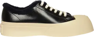 Кроссовки Marni Pablo Lace-Up Sneaker Black Fur, черный